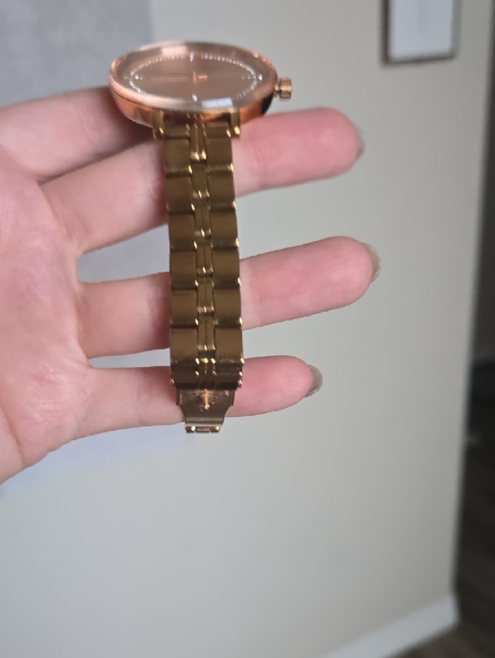 Michael Kors Rose Gold Tone Round Dial Bracelet Watch, Has Box & Extra Links - Picture 5 of 10